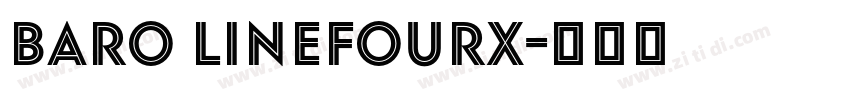 Baro LineFourX字体转换